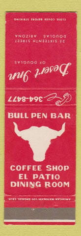 Matchbook Cover - Desert Inn of Douglas AZ