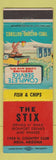 Matchbook Cover - The Stix Drinks Snacks Mesa AZ