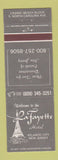 Matchbook Cover - LaFAyette Hotel Atlantic City NJ