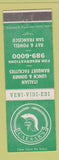 Matchbook Cover - Caesar's Restaurant San Francisco CA