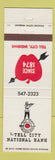 Matchbook Cover - Tell City National Bank IN