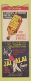 Matchbook Cover Jai Alai Games Tijuana Mexico Jose Cuervo Tequila Mexico BOBTAIL