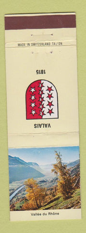 Matchbook Cover - Switzerland Vallee du Rhone Valais