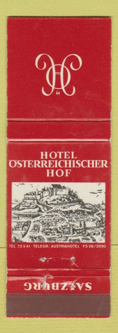 Matchbook Cover - Hotel Osterreichischer Hof Salzburg WEAR
