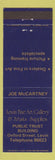 Matchbook Cover - Levin Fine Art Gallery Levin New Zealand
