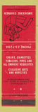 Matchbook Cover - Smokers Corner Tobacco Johannesburg South Africa