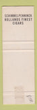 Matchbook Cover - Schimmelpenninck Cigars South Africa