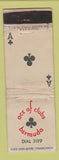Matchbook Cover - Ace of Clubs Bermuda WORN