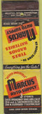 Matchbook Cover - Marcus Auto Supply Stockton Oakland CA WORN