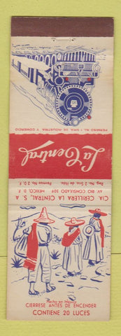 Matchbook Cover - La Central Mexico Railroad