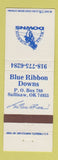 Matchbook Cover - Blue Ribbon Downs Horse Racing Sallisaw OK