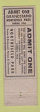 Matchbook Cover - Northfield Park Horse Racing between Cleveland Akron OH WEAR