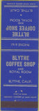 Matchbook Cover - Blythe Coffee Shop CA