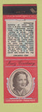 Matchbook Cover - 1930's Diamond Movie Stars Inez Courtney WEAR RED