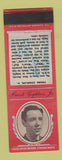 Matchbook Cover - 1930's Diamond Movie Stars Frank Coghlan Jr RED