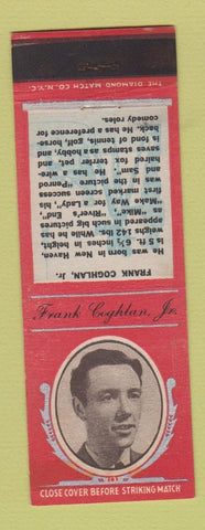 Matchbook Cover - 1930's Diamond Movie Stars Frank Coghlan Jr RED
