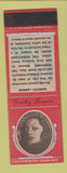 Matchbook Cover - 1930's Diamond Movie Stars Dorothy Lamour RED