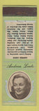 Matchbook Cover - 1930's Diamond Movie Stars Andrea Leeds GREEN