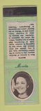 Matchbook Cover - 1930's Diamond Movie Stars Movita  GREEN
