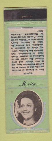 Matchbook Cover - 1930's Diamond Movie Stars Movita  GREEN