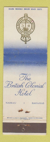 Matchbook Cover - British Colonial Hotel Nassau Bahamas WEAR