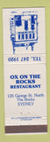 Matchbook Cover - Ox On the Rocks Restaurant Sydney Australia