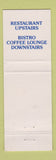 Matchbook Cover - Ox On the Rocks Restaurant Sydney Australia