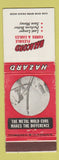 Matchbook Cover - Zazacord Cords Cables Wilkes Barre PA Okonite WEAR
