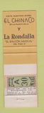 Matchbook Cover - Guadalajara Hilton Mexico