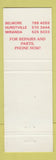 Matchbook Cover - Girlock Automatic Brake Clutch Belmore Miranda Australia