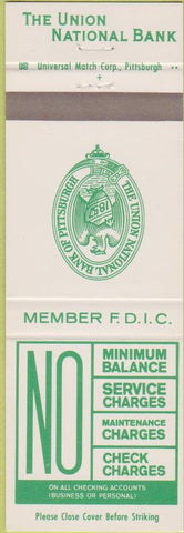 Matchbook Cover - Union National Bank Pittsburgh PA