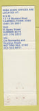 Matchbook Cover - Aqua Save Flushing Reba Ware Australia Campbelltown Sumner