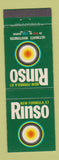 Matchbook Cover - Rinso Shampoo? Australia