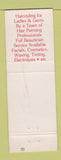 Matchbook Cover - Crimpers Hair Salon Kingaroy Australia