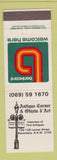 Matchbook Cover - Antique Corner Objets D Art Narrandera Australia