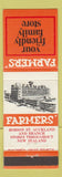 Matchbook Cover - Farmers' Store Auckland New Zealand