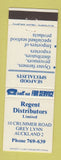 Matchbook Cover - Regent Seafood Distributors Auckland New Zeland