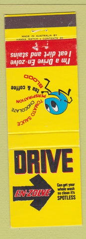 Matchbook Cover - Drive En Zone Car Wash Australia