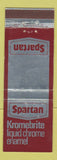 Matchbook Cover - Spartan Kromebrite Liquid Chrome Enamel Australia