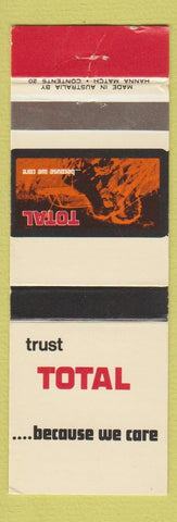 Matchbook Cover - Total oil gas Australia