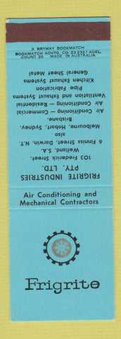 Matchbook Cover Frigrite Industries Air Conditioning Sydney Australia Melbourne