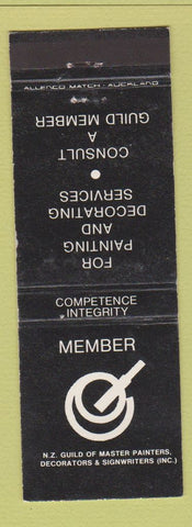 Matchbook Cover - Member New Zealand Guild of Master Painters