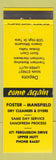 Matchbook Cover - Foster Mansfield Dry Cleaners Upper Hutt New Zealand