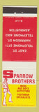 Matchbook Cover - Sparrow Brothers Men's Clothes Ashburton New Zealand