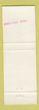Matchbook Cover - NJ Matich Son Men's Clothes Dargaville New Zealand