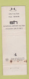 Matchbook Cover - Basel Hilton Zurich Airport WEAR