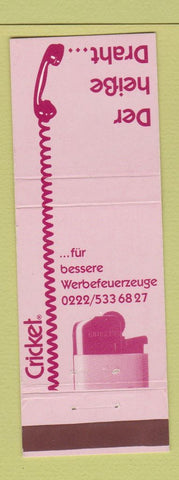 Matchbook Cover - Der Heibe Draht Cricket Lighters