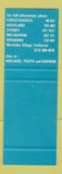 Matchbook Cover - Guthreys New Zealand Tours SAMPLE