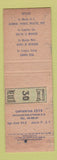 Matchbook Cover - Motel Valle Grande Obregon Mexico