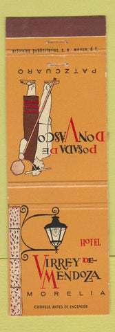 Matchbook Cover - Virrey De Menzoa Hotel Morelia Mexico